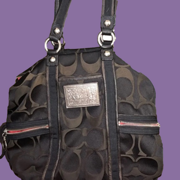 Coach Poppy Lurex Spotlight Tote Bag - Picture 1 of 4